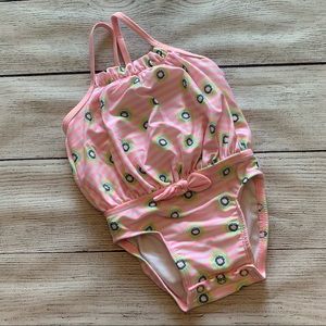 Baby Pink Kiwi Design Swimsuit Size 6 to 9 Months